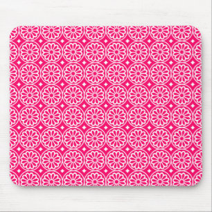 Alte ägyptische Blume - Neon Red Mousepad