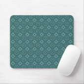 Alte ägyptische Blume - Ozeangrün mit Wald Mousepad (Mit Mouse)