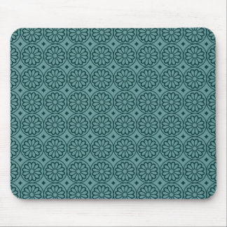 Alte ägyptische Blume - Ozeangrün mit Wald Mousepad