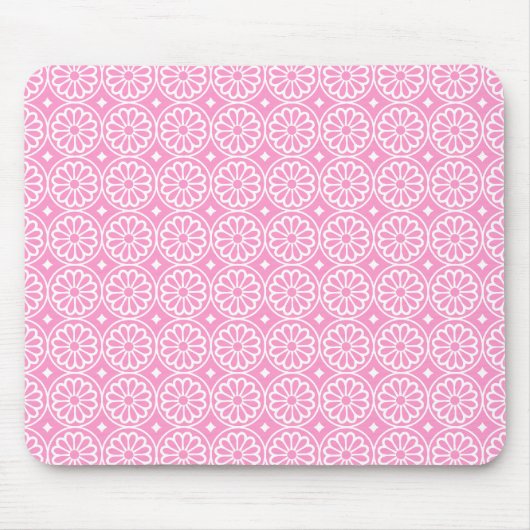 Alte ägyptische Blume - Rosa Mousepad (Vorne)