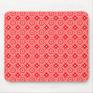 Alte ägyptische Blume - Rot Mousepad