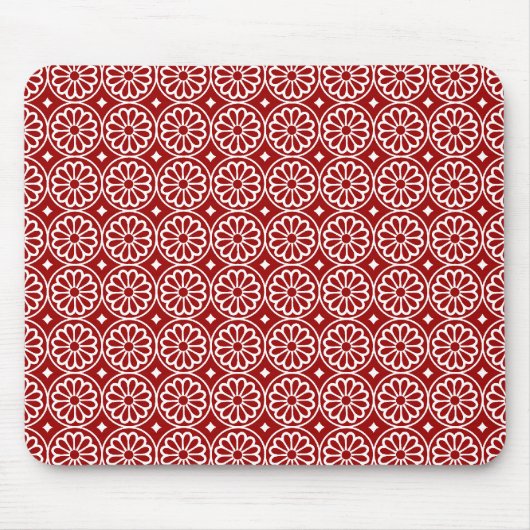 Alte ägyptische Blume - Ruby Red Mousepad (Vorne)