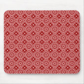 Alte ägyptische Blume - Ruby Red on Pink Mousepad (Vorne)