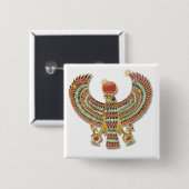 Alte ägyptische Falke-Brust Button (Vorne & Hinten)