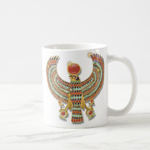 Alte ägyptische Falke-Brust Kaffeetasse