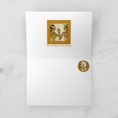 Alte ägyptische Frauen mit essenziellen Ölen Dank Dankeskarte (Innenseite)