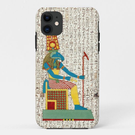Alte ägyptische Gott Amun Hieroglyphics Design Case-Mate iPhone Hülle (Rückseite)