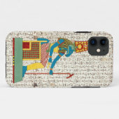 Alte ägyptische Gott Amun Hieroglyphics Design Case-Mate iPhone Hülle (Rückseite (Horizontal))