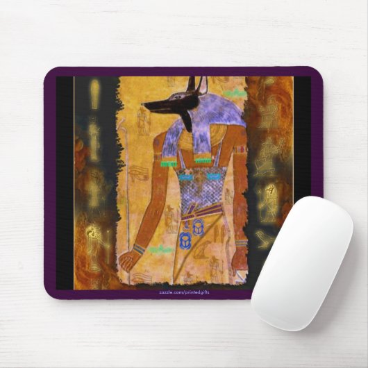 Alte ägyptische Gott Anubis Gift Range Mousepad (Mit Mouse)