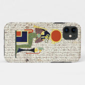 Alte ägyptische Gott Horus Hieroglyphics Design Case-Mate iPhone Hülle (Rückseite (Horizontal))