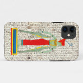 Alte ägyptische Gott Sobek Hieroglyphics Design Case-Mate iPhone Hülle (Rückseite (Horizontal))