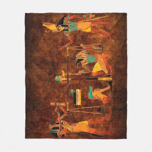 Alte ägyptische Götter Fleecedecke (Vorderseite)