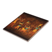 Alte ägyptische Götter Fliese (Seite)