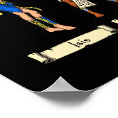 Alte ägyptische Götter Poster (Ecke)