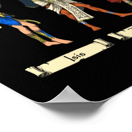 Alte ägyptische Götter Poster (Ecke)