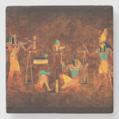 Alte ägyptische Götter Steinuntersetzer (Vorderseite)