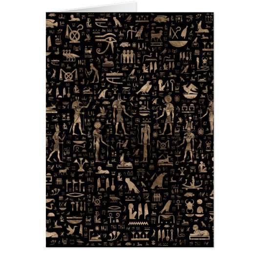 Alte ägyptische Götter und Hieroglyphen (Vorne)