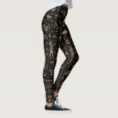 Alte ägyptische Götter und Hieroglyphen Leggings (Rechts)