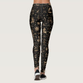 Alte ägyptische Götter und Hieroglyphen Leggings (Rückseite)