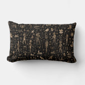 Alte ägyptische Götter und Hieroglyphen Lendenkissen (Vorderseite)
