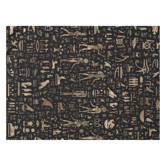 Alte ägyptische Götter und Hieroglyphen Tischdecke (Vorderseite (Horizontal))