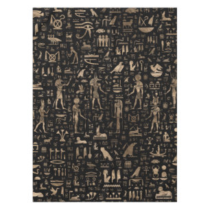 Alte ägyptische Götter und Hieroglyphen Tischdecke