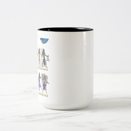 Alte ägyptische Götter Zweifarbige Tasse (Mittel)