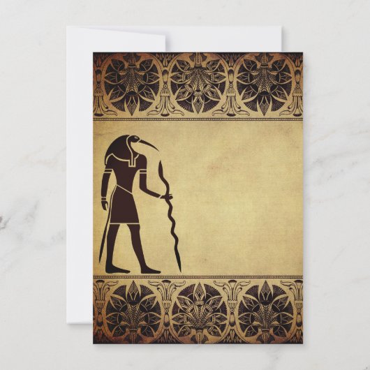 Alte ägyptische Gotteshochzeit Save The Date (Rückseite)