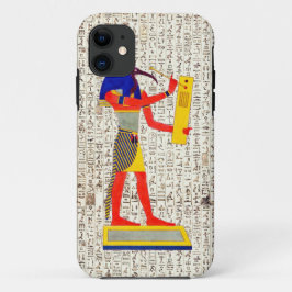 Alte ägyptische Gotthöhe-Hieroglyphen-Design iPhone 11 Hülle