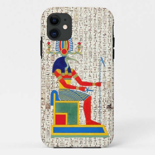 Alte ägyptische Gotthöhe-Hieroglyphen-Design Case-Mate iPhone Hülle (Rückseite)