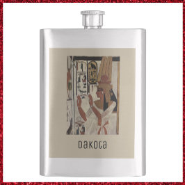 Alte ägyptische Göttin Flachmann