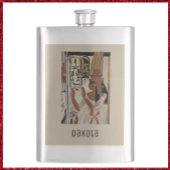 Alte ägyptische Göttin Flachmann