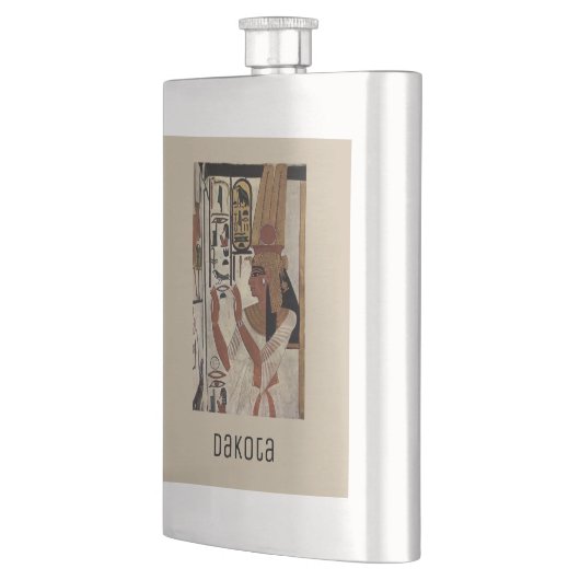 Alte ägyptische Göttin Flachmann (Links)