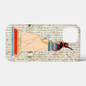 Alte ägyptische Göttin Hathor Hieroglyphics Case-Mate iPhone Hülle (Rückseite (Horizontal))