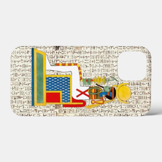 Alte ägyptische Göttin Hieroglyphics Design Case-Mate iPhone Hülle (Rückseite (Horizontal))