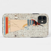 Alte ägyptische Göttin Hieroglyphics Design Case-Mate iPhone Hülle (Rückseite (Horizontal))