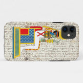 Alte ägyptische Göttin Hieroglyphics Design Case-Mate iPhone Hülle (Rückseite (Horizontal))