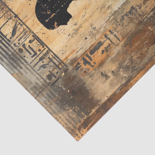 Alte ägyptische Göttin Seidenpapier (Detail)