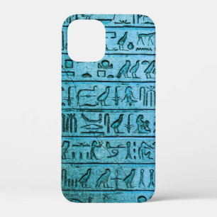 Alte ägyptische Hieroglyphen Blau Case-Mate iPhone Hülle