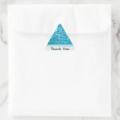 Alte ägyptische Hieroglyphen Blue Triangle Sticker (Tasche)