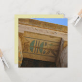 Alte ägyptische Hieroglyphen-Flachkarte Karte (Vorderseite/Rückseite Beispiel)