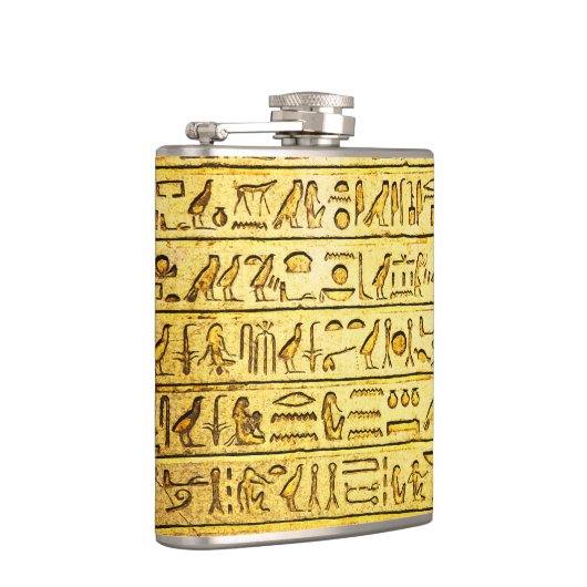 Alte ägyptische Hieroglyphen Flachmann (Rechts)