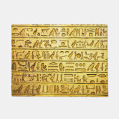 Alte ägyptische Hieroglyphen gelb Fußmatte (Vorderseite)