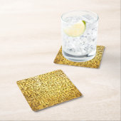 Alte ägyptische Hieroglyphen gelb Rechteckiger Pappuntersetzer (Vor Ort)