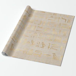 Alte ägyptische Hieroglyphen Geschenkpapier