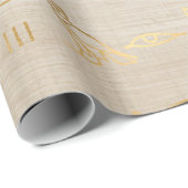 Alte ägyptische Hieroglyphen Geschenkpapier (Rolleneckpunkt)