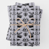 Alte ägyptische Hieroglyphen Geschenkpapier Set (Beispiel)