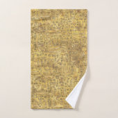 Alte ägyptische Hieroglyphen Gold Badhandtuch Set (Handtuch)