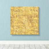 Alte ägyptische Hieroglyphen Gold Leinwanddruck (Insitu (Holzboden))