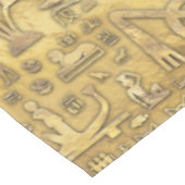 Alte ägyptische Hieroglyphen Gold Tischdecke (Schrägansicht)